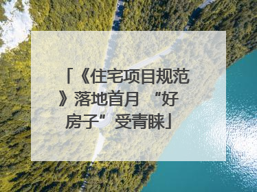 《住宅项目规范》落地首月 “好房子”受青睐