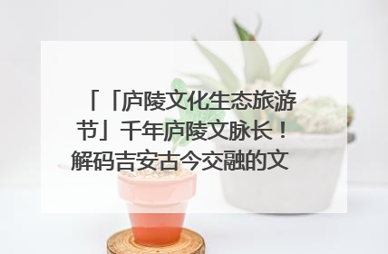 「庐陵文化生态旅游节」千年庐陵文脉长！解码吉安古今交融的文化图谱（图）