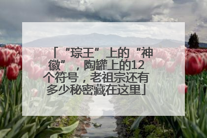“琮王”上的“神徽”，陶罐上的12个符号，老祖宗还有多少秘密藏在这里