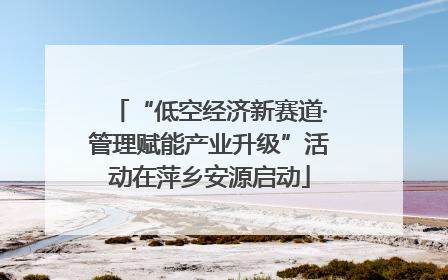 “低空经济新赛道·管理赋能产业升级”活动在萍乡安源启动