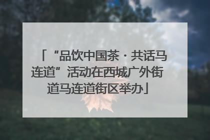 “品饮中国茶・共话马连道”活动在西城广外街道马连道街区举办