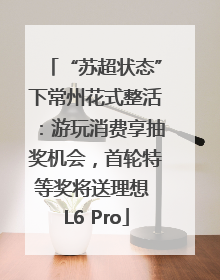 “苏超状态”下常州花式整活：游玩消费享抽奖机会，首轮特等奖将送理想 L6 Pro