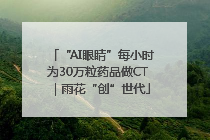 “AI眼睛”每小时为30万粒药品做CT｜雨花“创”世代