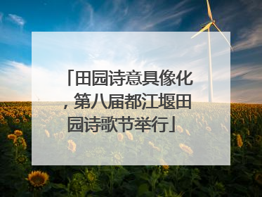 田园诗意具像化，第八届都江堰田园诗歌节举行