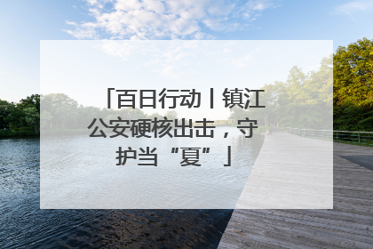 百日行动丨镇江公安硬核出击，守护当“夏”