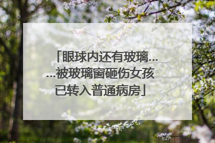 眼球内还有玻璃……被玻璃窗砸伤女孩已转入普通病房
