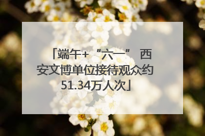 端午+“六一” 西安文博单位接待观众约51.34万人次