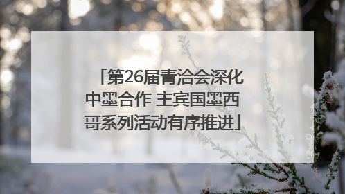 第26届青洽会深化中墨合作 主宾国墨西哥系列活动有序推进
