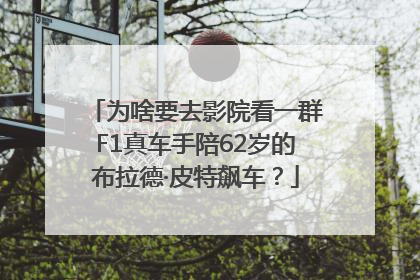 为啥要去影院看一群F1真车手陪62岁的布拉德·皮特飙车？