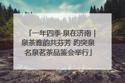 一年四季·泉在济南｜泉茶雅韵共芬芳 趵突泉名泉茗茶品鉴会举行
