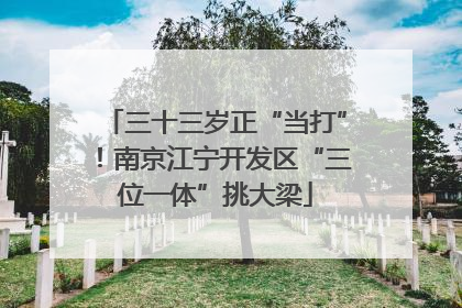三十三岁正“当打”！南京江宁开发区“三位一体”挑大梁