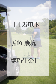 上发电下养鱼 废坑塘巧生金