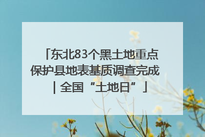 东北83个黑土地重点保护县地表基质调查完成｜全国“土地日”
