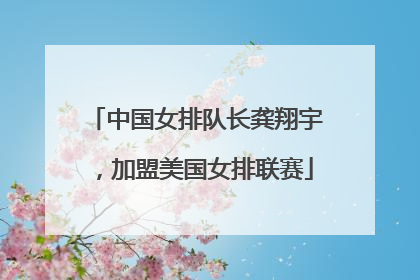 中国女排队长龚翔宇，加盟美国女排联赛