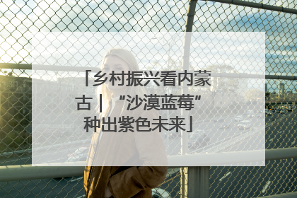 乡村振兴看内蒙古｜“沙漠蓝莓”种出紫色未来