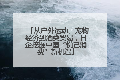 从户外运动、宠物经济到酒类贸易，日企挖掘中国“悦己消费”新机遇