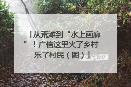 从荒滩到“水上画廊”！广信这里火了乡村 乐了村民（图）