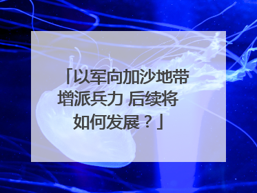 以军向加沙地带增派兵力 后续将如何发展？
