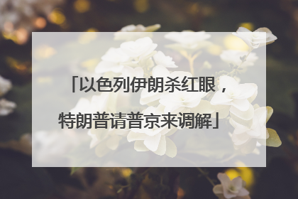 以色列伊朗杀红眼，特朗普请普京来调解