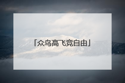 众鸟高飞竞自由