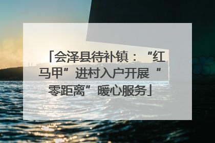 会泽县待补镇：“红马甲”进村入户开展“零距离”暖心服务