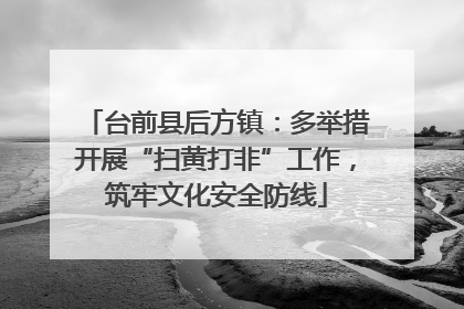 台前县后方镇：多举措开展“扫黄打非”工作，筑牢文化安全防线
