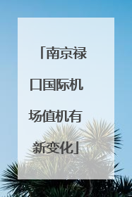 南京禄口国际机场值机有新变化