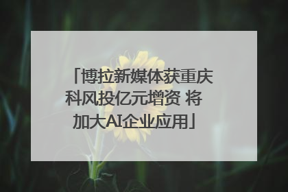 博拉新媒体获重庆科风投亿元增资 将加大AI企业应用