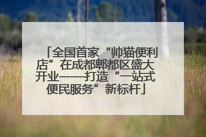 全国首家“帅猫便利店”在成都郫都区盛大开业——打造“一站式便民服务”新标杆