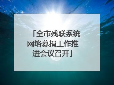 全市残联系统网络募捐工作推进会议召开