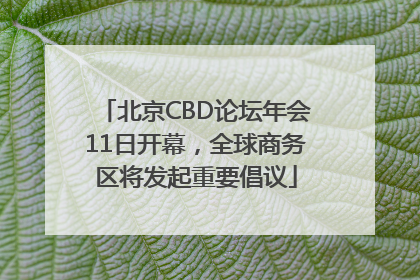 北京CBD论坛年会11日开幕，全球商务区将发起重要倡议
