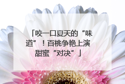咬一口夏天的“味道”！百桃争艳上演甜蜜“对决”
