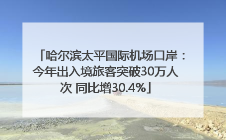 哈尔滨太平国际机场口岸：今年出入境旅客突破30万人次 同比增30.4%