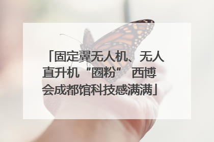 固定翼无人机、无人直升机“圈粉” 西博会成都馆科技感满满