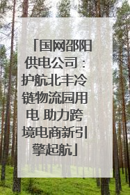 国网邵阳供电公司：护航北丰冷链物流园用电 助力跨境电商新引擎起航