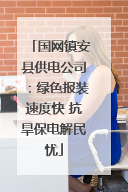国网镇安县供电公司：绿色报装速度快 抗旱保电解民忧
