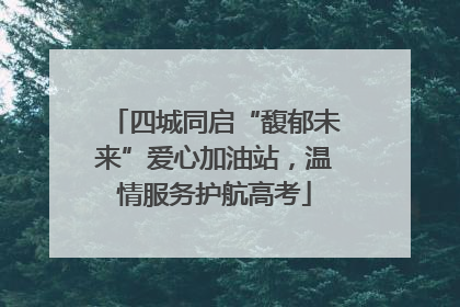 四城同启“馥郁未来”爱心加油站，温情服务护航高考