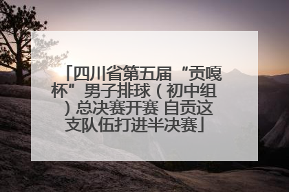 四川省第五届“贡嘎杯”男子排球（初中组）总决赛开赛 自贡这支队伍打进半决赛