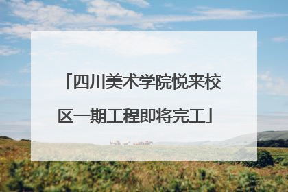 四川美术学院悦来校区一期工程即将完工
