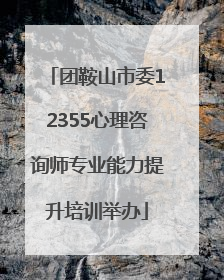 团鞍山市委12355心理咨询师专业能力提升培训举办