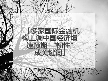 多家国际金融机构上调中国经济增速预期 “韧性”成关键词