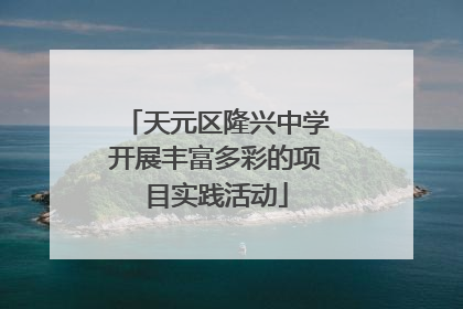 天元区隆兴中学开展丰富多彩的项目实践活动