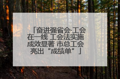 奋进强省会·工会在一线 工会法实施成效显著 市总工会亮出“成绩单”