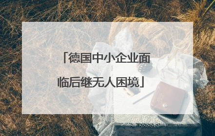 德国中小企业面临后继无人困境