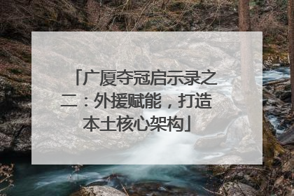 广厦夺冠启示录之二：外援赋能，打造本土核心架构