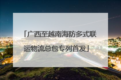 广西至越南海防多式联运物流总包专列首发