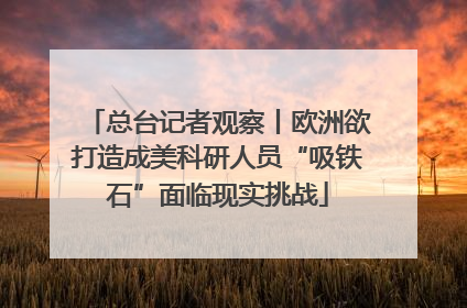 总台记者观察丨欧洲欲打造成美科研人员“吸铁石”面临现实挑战