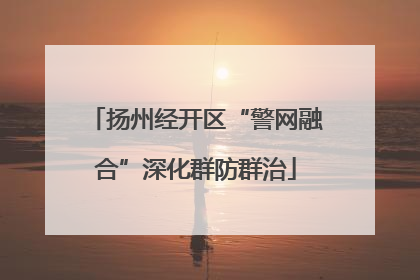 扬州经开区“警网融合”深化群防群治