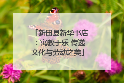 新田县新华书店：寓教于乐 传递文化与劳动之美