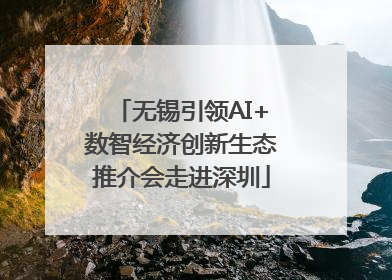 无锡引领AI+数智经济创新生态推介会走进深圳
